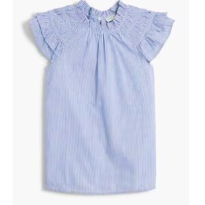 J. Crew Factory Striped flutter-sleeve‎ top Size Small